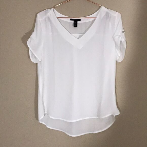 Chiffon v neck blouse‎ - Picture 2 of 5